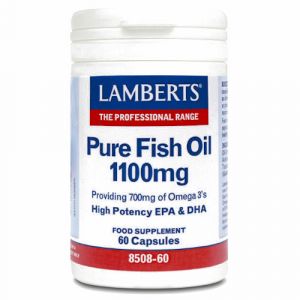 Aceite de Pescado Puro 1100 mg de Lamberts (60 cápsulas)