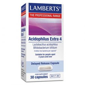 Acidophilus Extra 4 de Lamberts (30 cápsulas)