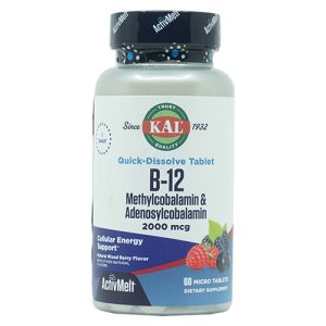 B-12 Metilcobalamina y Adenosilcobalamina 2000 mcg KAL