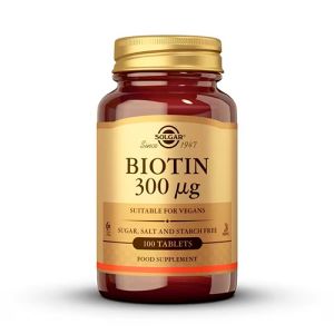 Biotina 300 mcg de Solgar