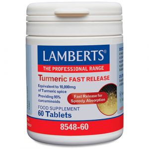 Cúrcuma de Liberación Rápida de Lamberts (60 comprimidos)