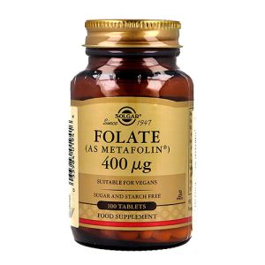 Folato 400mcg 100 comprimidos de Solgar