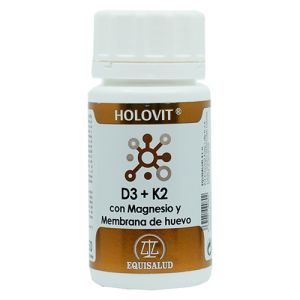 Holovit D3+K2 con Magnesio y Membrana huevo Equisalud (50 cápsulas)