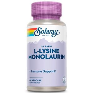 L-Lysine y Monolaurin Solaray