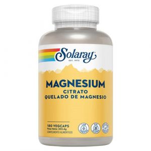Magnesio (citrato) de Solaray - 180 cápsulas vegetales