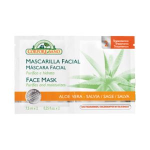 Mascarilla Facial Aloe Vera y Salvia