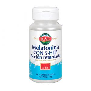 Melatonina con 5-HTP de KAL - 60 comprimidos de acción retardada