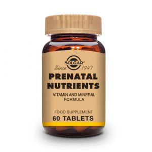 Nutrientes Prenatales de Solgar - 60 comprimidos