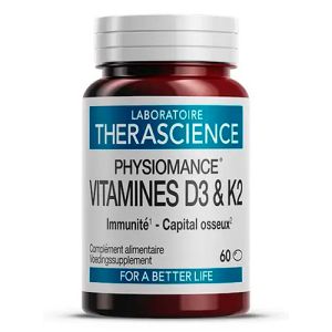 Physiomance Vitaminas D3 & K2 de Therascience