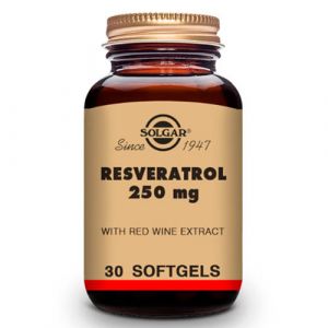 Resveratrol 250 mg (con extracto de vino tinto) de Solgar