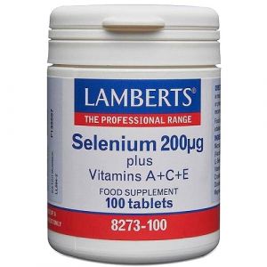 Selenio 200 mcg con Vitaminas A+C+E de Lamberts