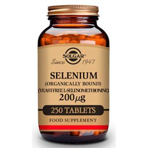 Selenio sin Levadura 200 mcg de Solgar - 250 comprimidos