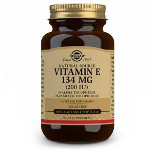 Vitamina E 200 UI (134 mg) de Solgar - 100 cápsulas vegetales