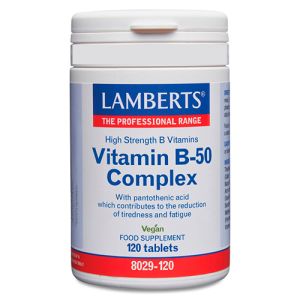 Complejo de Vitamina B-50 de Lamberts (120 comprimidos)