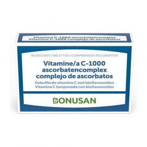 Vitamina C-1000 Complejo de Ascorbatos de Bonusan (200 comprimidos)