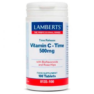 Vitamina C 500 mg (liberación sostenida) de Lamberts - 100 comprimidos