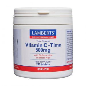 Vitamina C 500 mg (liberación sostenida) de Lamberts - 250 comprimidos