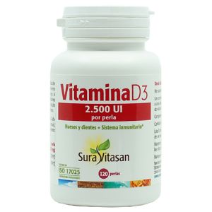 Vitamina D3 2500 UI Sura Vitasan (120 perlas)