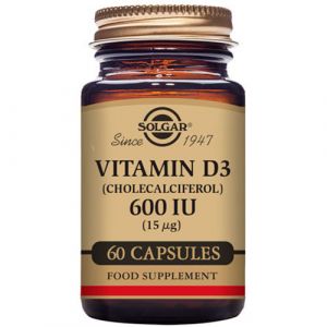 Vitamina D3 600 UI (15 mcg) de Solgar