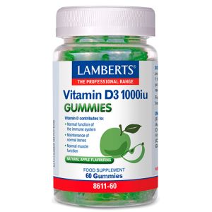 Vitamina D3 1000 UI Gummies de Lamberts
