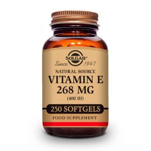 Vitamina E 268 mg (400 UI) de Solgar - 250 cápsulas blandas