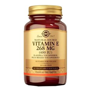 Vitamina E 268 mg (400 UI) de Solgar - 50 cápsulas blandas