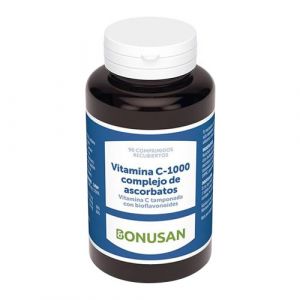 Vitamina C-1000 Complejo de Ascorbatos de Bonusan (90 comprimidos)