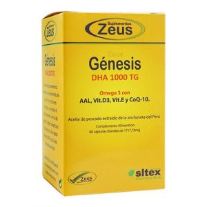 Génesis DHA 1000 TG de Suplementos Zeus (60 cápsulas)