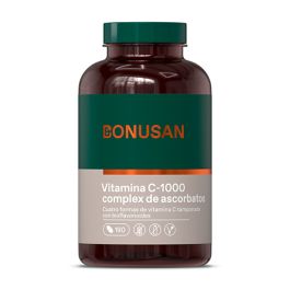 Vitamina C-1000 Complejo de Ascorbatos de Bonusan (180 comprimidos)