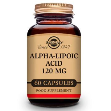 Ácido Alda Lipoico 120 mg 60 cápsulas de Solgar