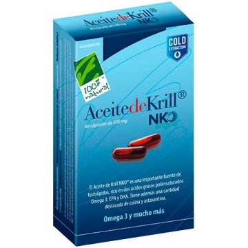 Aceite de Krill NKO 40 cápsulas de 100% Natural