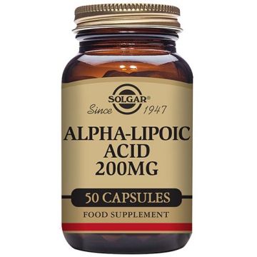 Acido Alfa-Lipoico 200 mg de Solgar - 50 Cápsulas