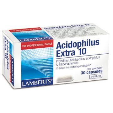 Acidophilus Extra 10 de Lamberts (30 cápsulas)
