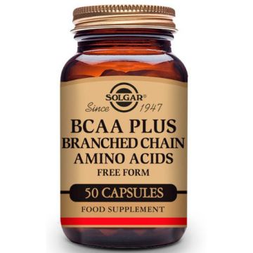 BCAA Plus 50 cápsulas vegetales de Solgar