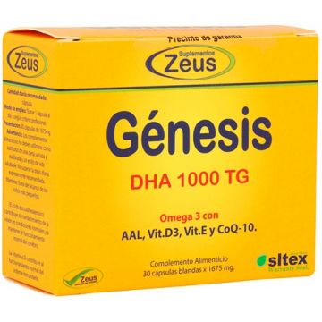 Génesis DHA 1000 TG de Suplementos Zeus (30 cápsulas)