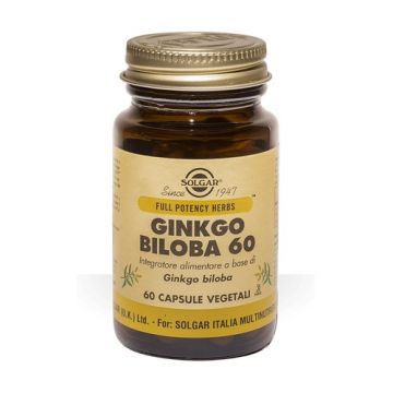 Ginkgo Biloba 60 mg 60 cápsulas de Solgar