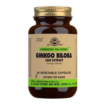 Ginkgo Biloba Extracto 60 cápsulas de Solgar