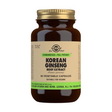 Ginseng Coreano Extracto  60 cápsulas de Solgar