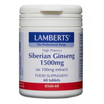 Ginseng Siberiano 1500 mg Lamberts