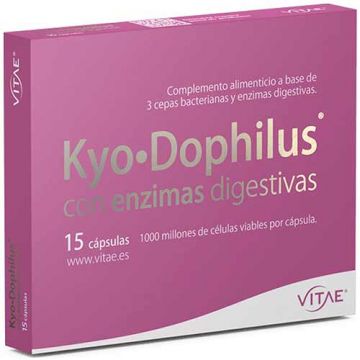 Kyo Dophilus con Enzimas Digestivas de Vitae (15 cápsulas)