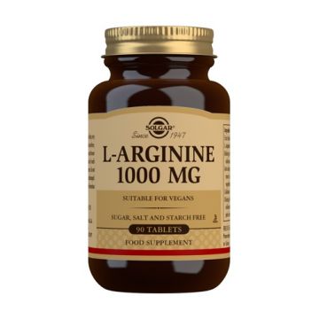 L-Arginina 1000 mg 90 cápsulas de Solgar