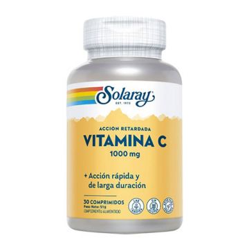 Vitamina C 1000 mg de Solaray (30 comprimidos)
