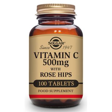 Vitamina C 500 mg con Rose Hips de Solgar