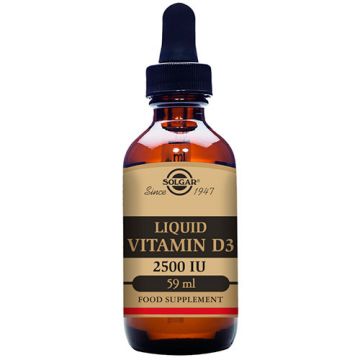 Vitamina D3 líquida de Solgar (2500 UI)